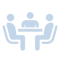Strategic meetings with community and corporate therapy support
