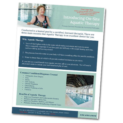 Aquatic Therapy Flyer