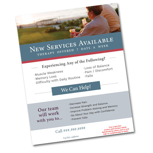 New Therapy Services Welcome Flyer
